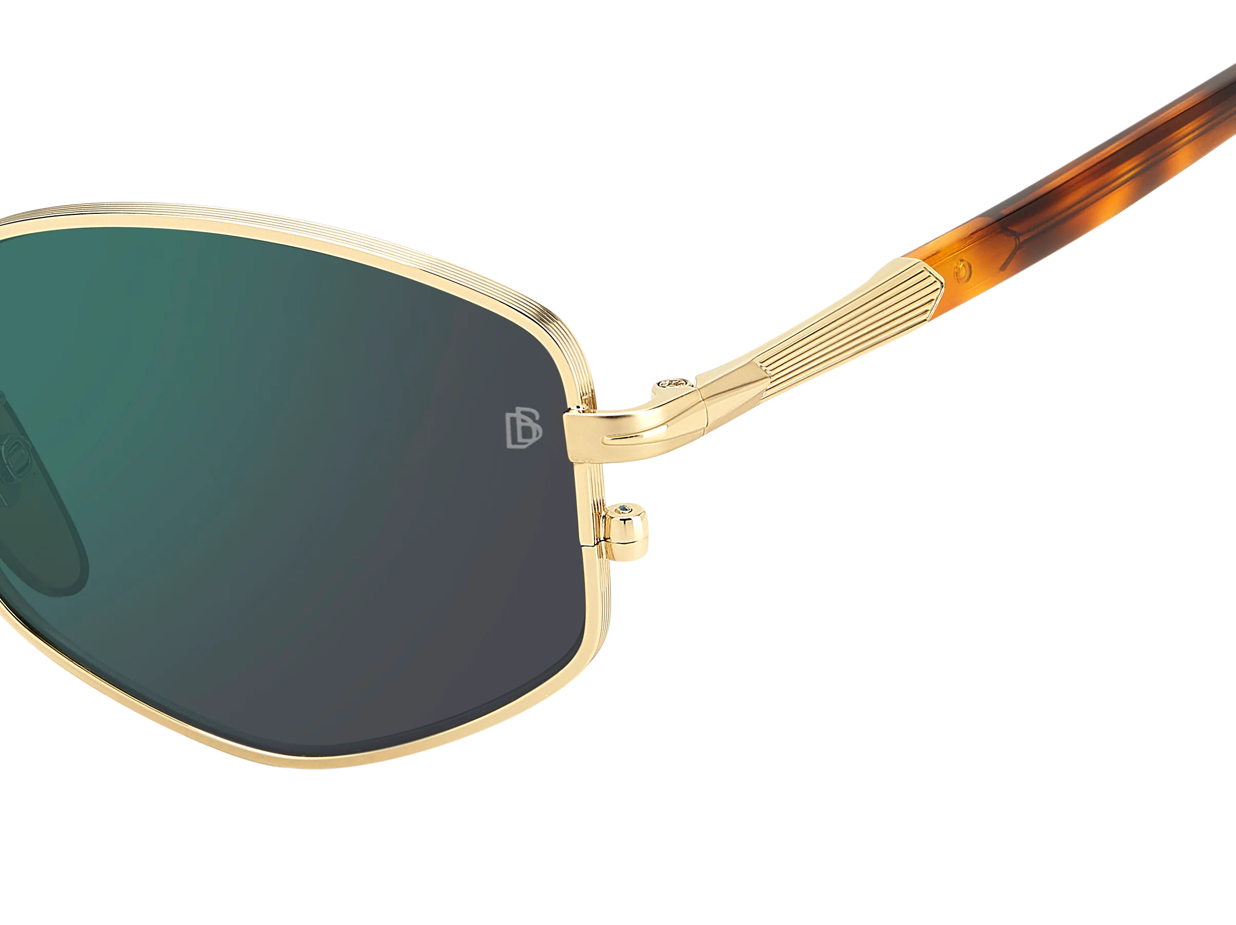 DB 1129/S - Gold Honey Havana - Green Mirror - Image 4