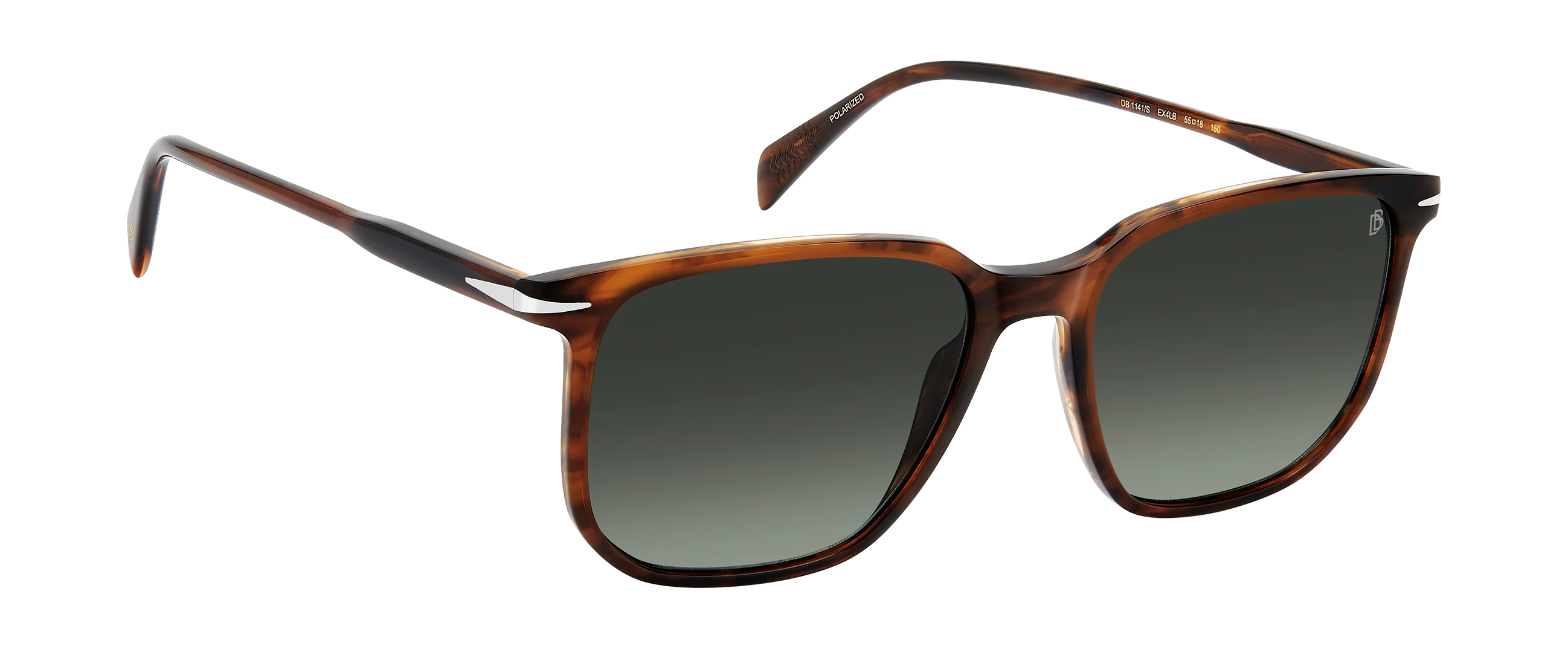 DB 1141/S - Brown Horn - Green Shaded Polarized - Image 4
