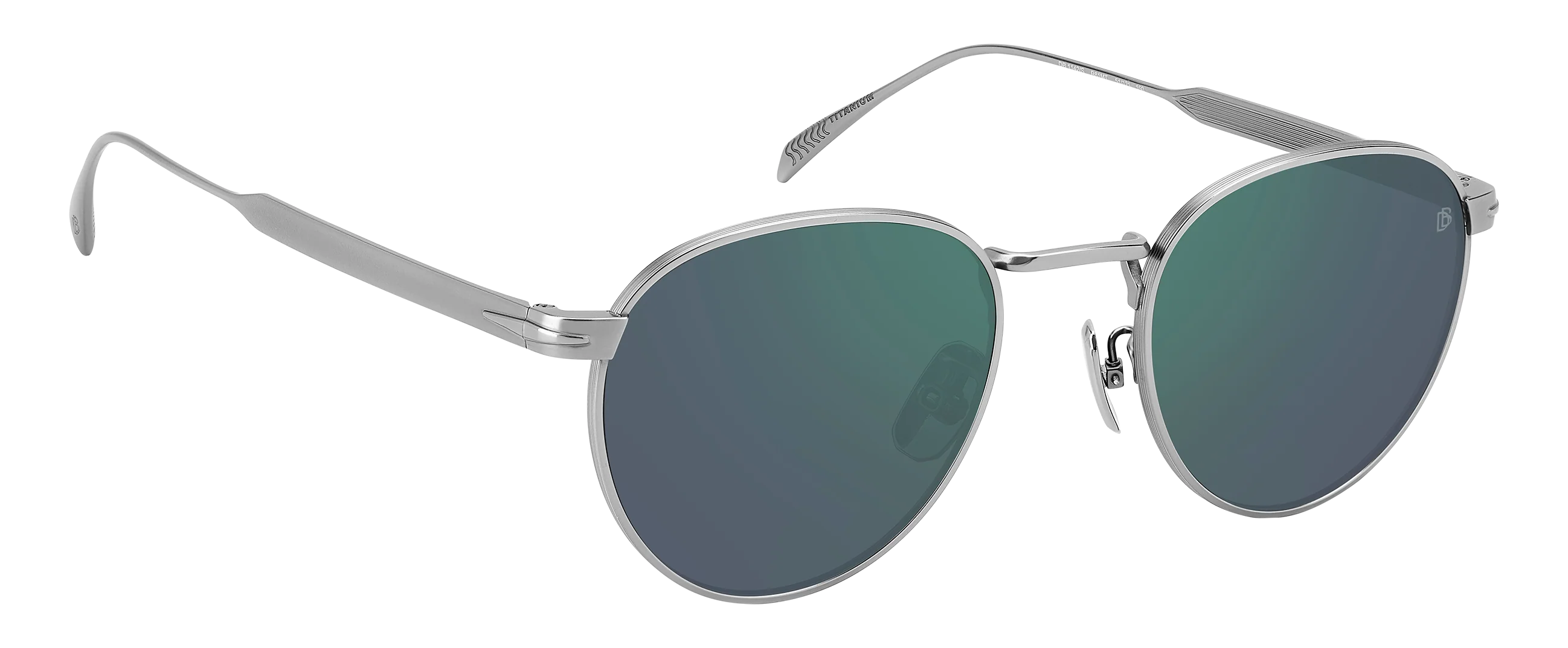 DB 1142/S - Matte Ruthenium - Green Mirror - Image 3
