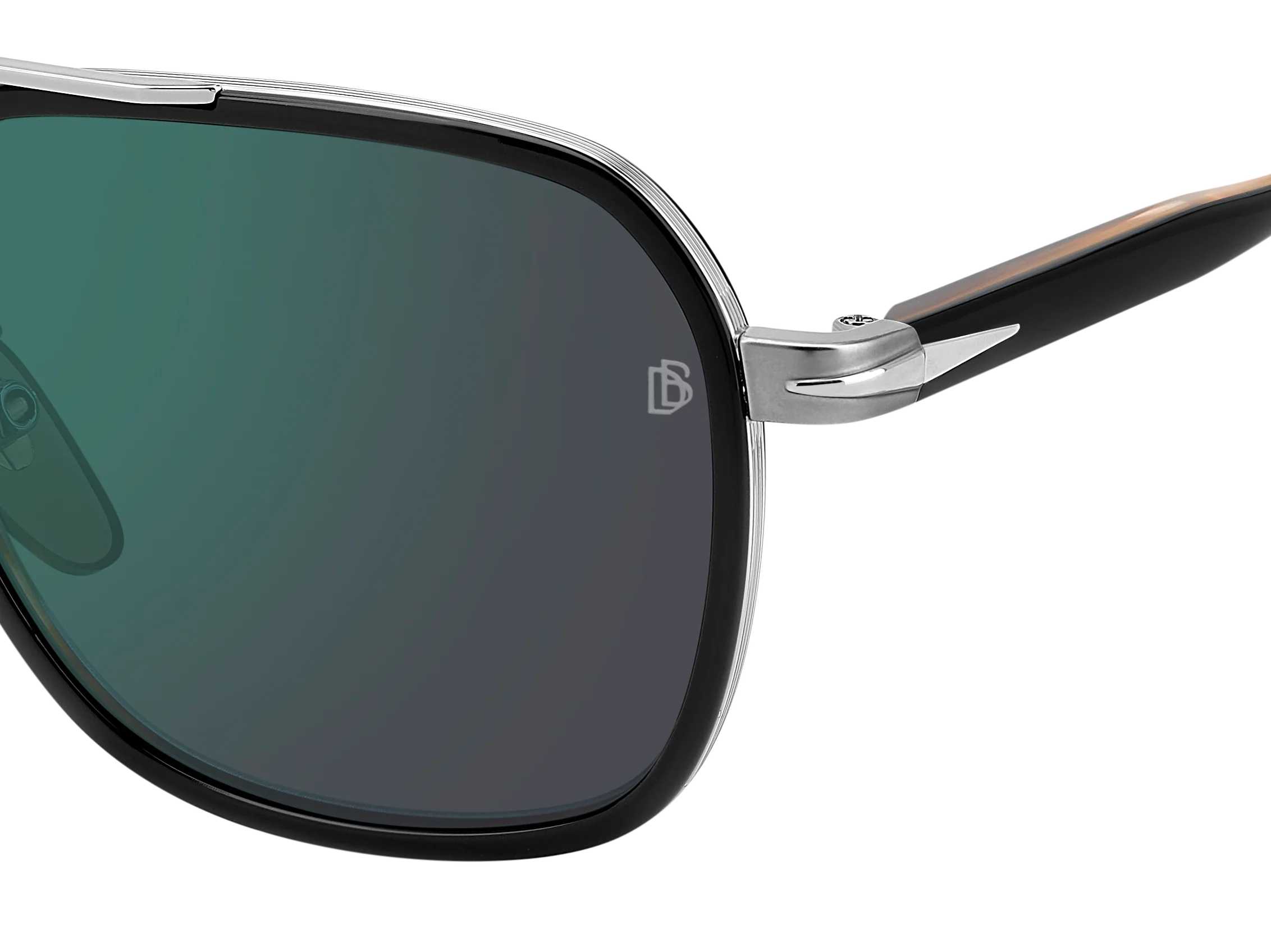 DB 1161/S - Black Striped Brown - Green Mirror - Image 4