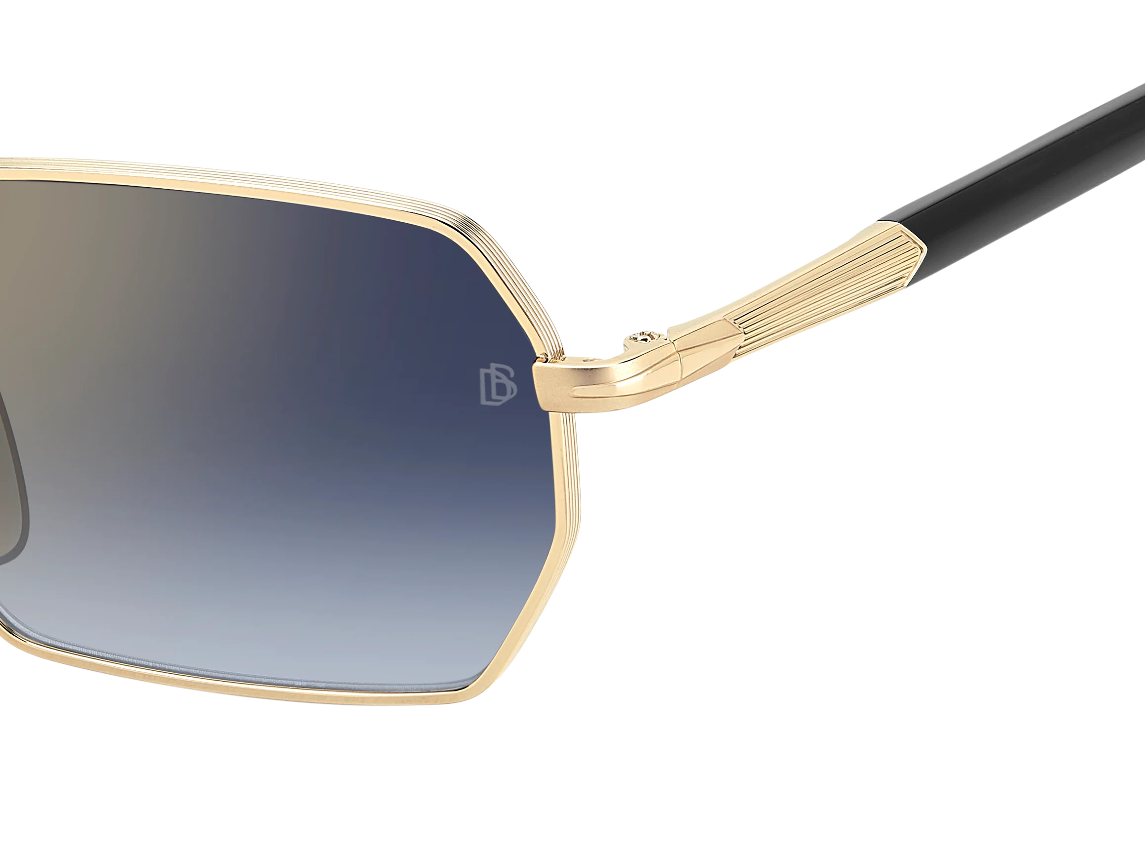 DB 1174/S - Gold Black 2 - Blue Shaded Gold Mirror - Image 4