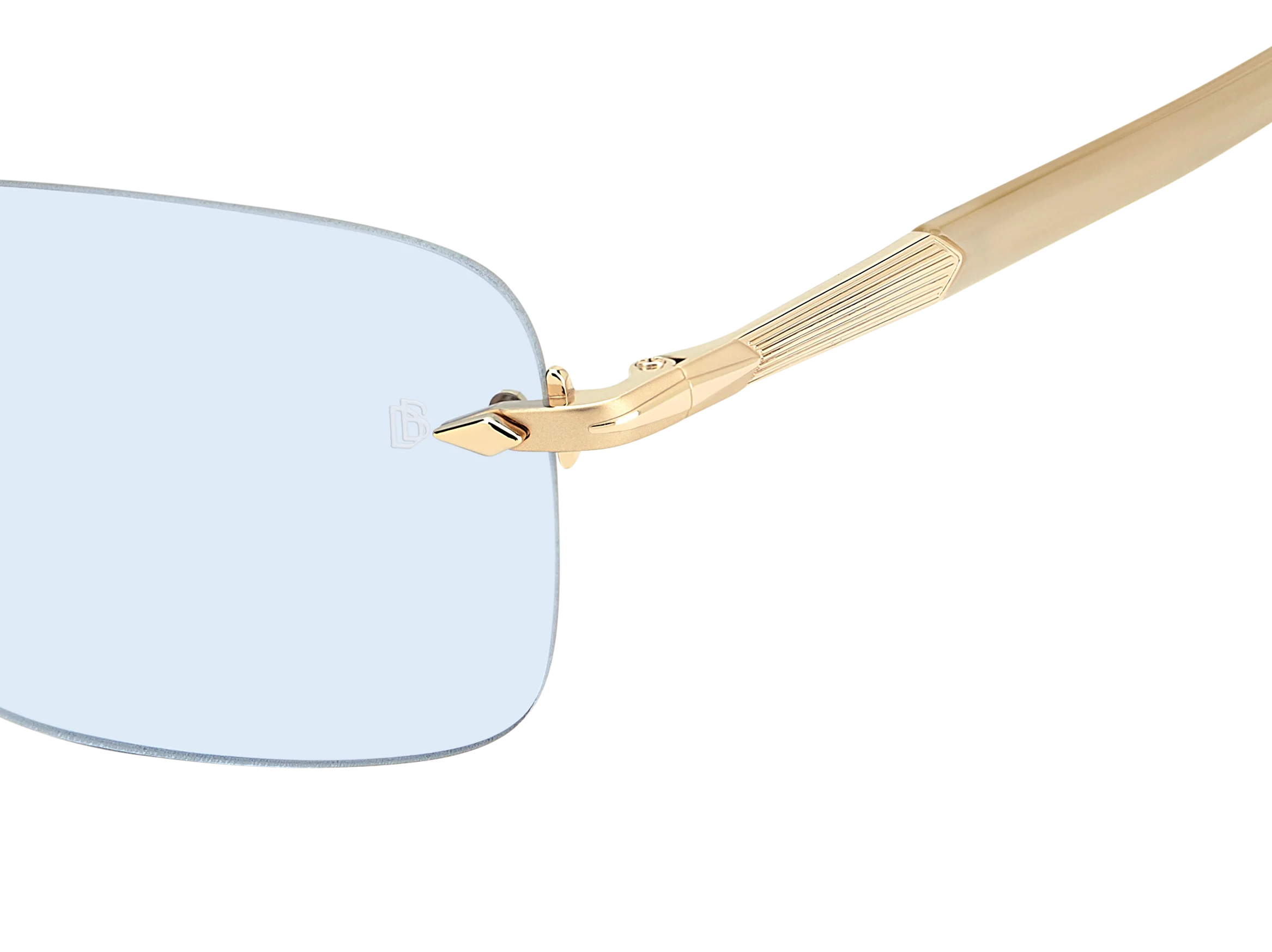 DB 1195/S - Gold Beige Horn - Azure Photocromatic - Image 4
