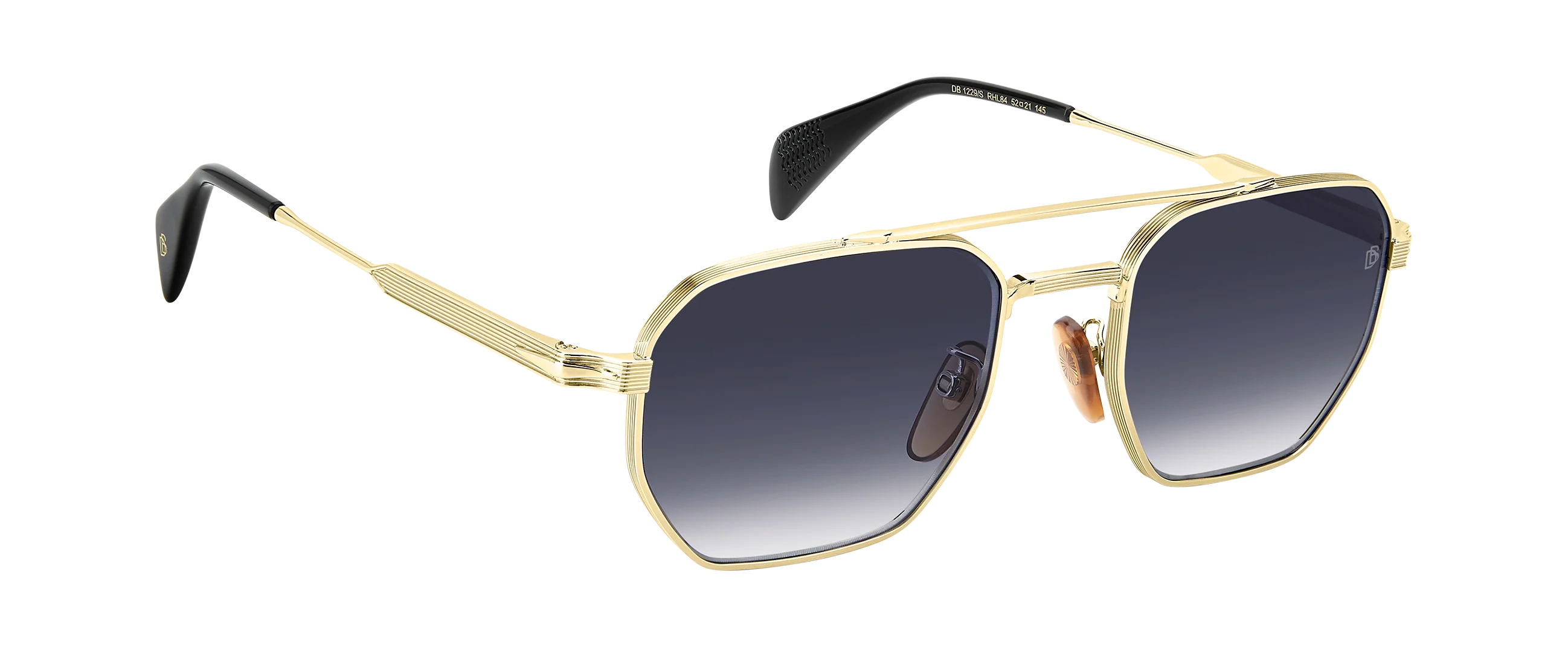 DB 1229/S - Gold Black 2 - Blue Shaded Antireflex - Image 4