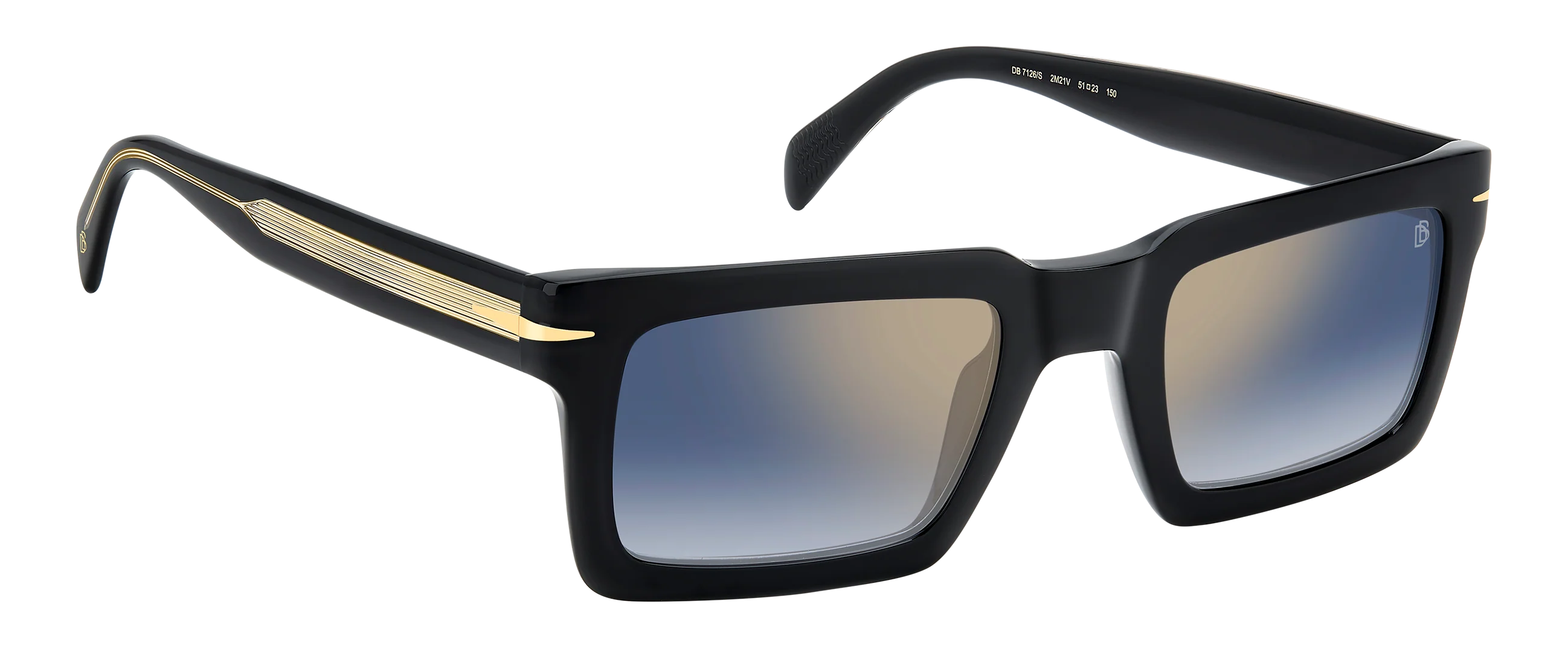 DB 7126/S - Black Gold - Blue Shaded Gold Mirror - Image 3