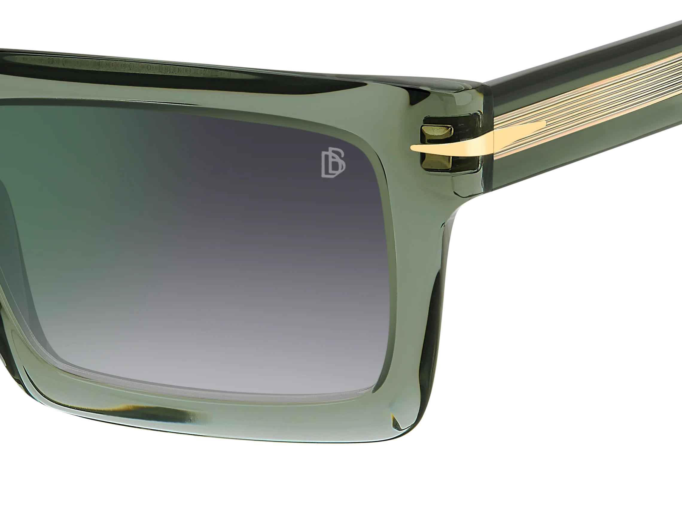 DB 7126/S - Green - Grey Shaded Green Mirror - Image 4