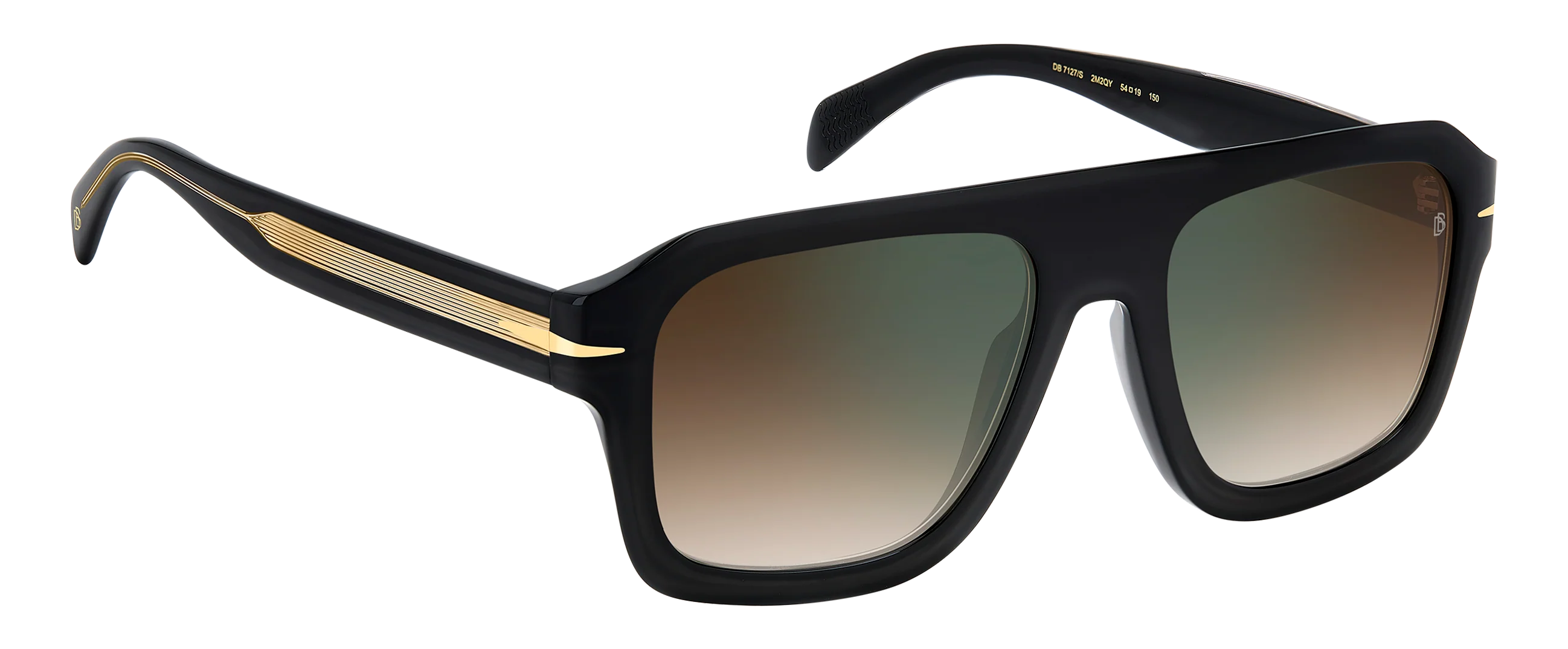 DB 7127/S - Black Gold - Brown Shaded Green Mirror - Image 3