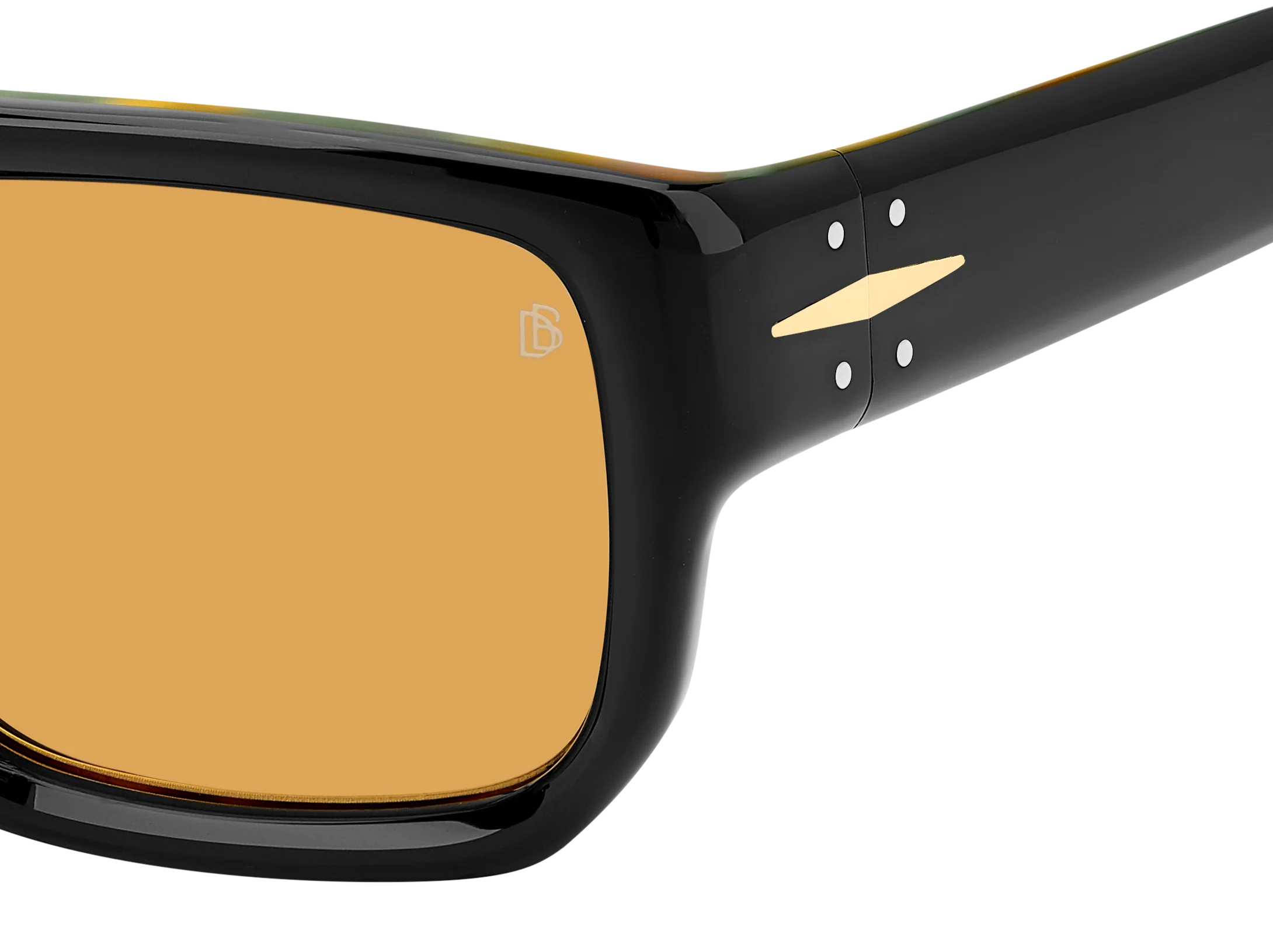 DB 7132/S - Black Havana - Orange Hight Contrast - Image 4