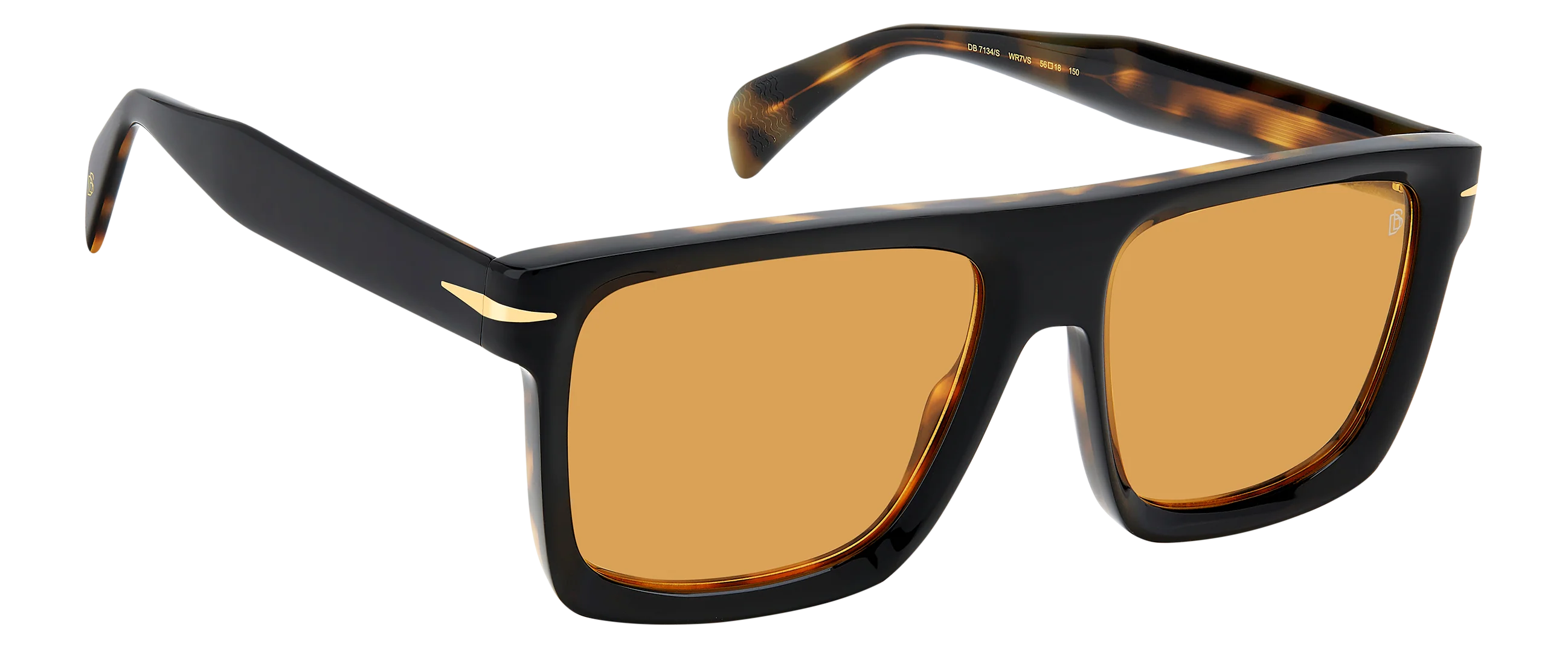 DB 7134/S - Black Havana - Orange Hight Contrast - Image 3