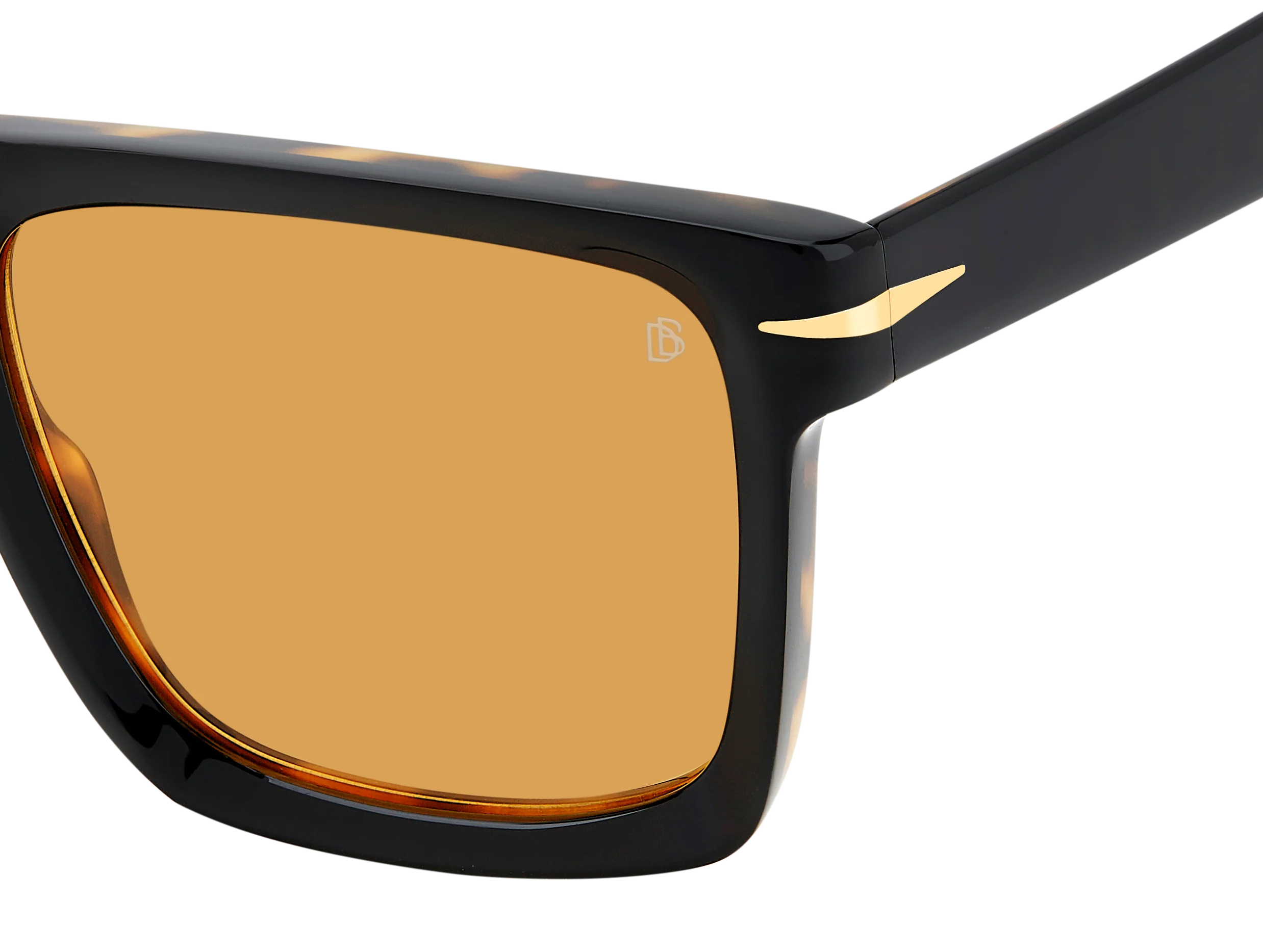 DB 7134/S - Black Havana - Orange Hight Contrast - Image 4