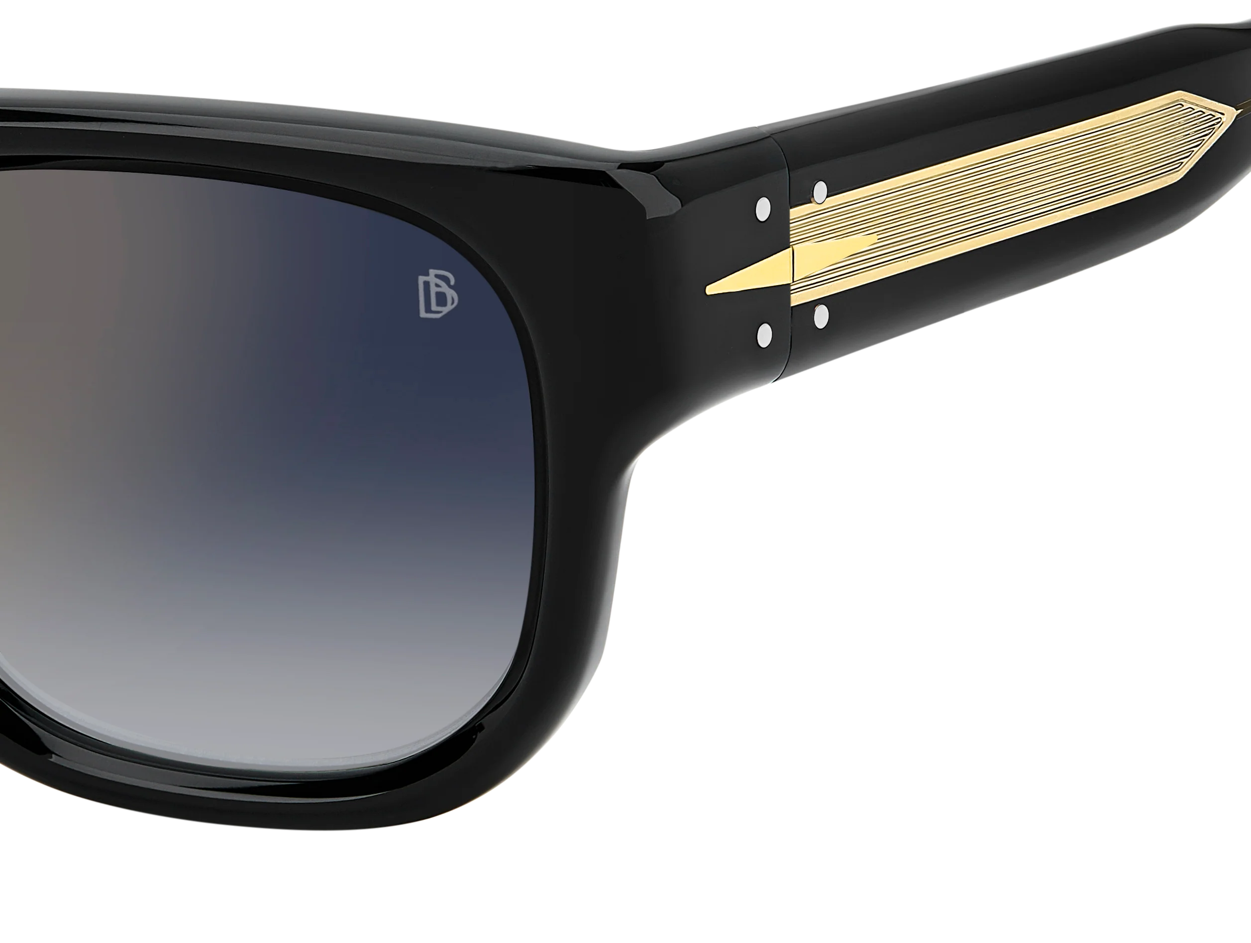 DB 7146/S - Black - Blue Shaded Gold Mirror - Image 4